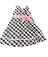 American Girl Vintage Pink &amp; Black Gingham Sleeveless Dress Bitty Baby L... - $402.11 MXN