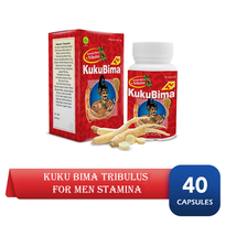 KUKU BIMA  Ginseng Tribulus For Men Stamina Vitality 40 Capsules - £23.35 GBP