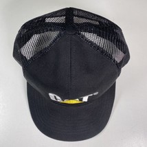 CAT Caterpillar Equipment Black Trucker Mesh Snapback Hat Cap New - £14.00 GBP