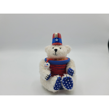 Hallmark Keepsake Ornament Bearing The Colors Patriotic Bear Christmas 2003 - $130.16 MXN