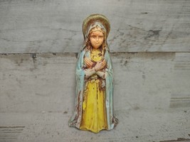 Vintage Plaster or Ceramic Mary Nativity Replacement Piece Christmas 3&quot; - £5.94 GBP