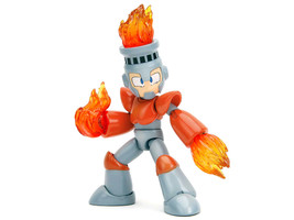 Fire Man 5.5 Moveable Figure w Accessories Alternate Head Hands Mega Man 1987 Vi - £22.96 GBP