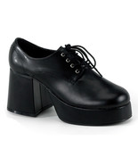 JAZZ02/B/PU Men&#39;s Black Platform Disco Retro 70&#39;s Pimp Daddy Costume Shoes - $109.34 CAD