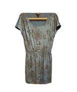 Banana Republic Midi Dress Blue Print with Shoulder Grommets Medium - $39.38 CAD