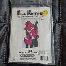 The Flag Factory Iris Complete Flag Kit, Flowers, 28&quot;x49&quot; min Vintage NOS - £11.20 GBP