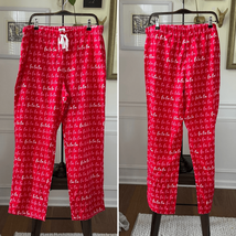 NWT J Crew Fa La La Red Cotton Flannel PJ Pajama Pants Bottoms $60 XL - $27.36