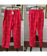 NWT J Crew Fa La La Red Cotton Flannel PJ Pajama Pants Bottoms $60 XL - $504.20 MXN