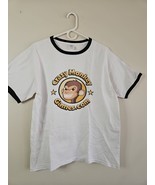 CrazyMonkeyGames.com Ringer Short Sleeve T-Shirt, White/Black Trim, Men&#39;s L - $466.26 MXN