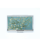 Business &amp; Credit Card Case paint Van Gogh almond blossom Steel Pocket Box - $15.90