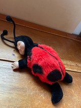 Black &amp; Red Plush Anne Geddes Ladybug Cute Baby Stuffed Animal Doll – 3 inches h - £9.05 GBP