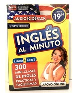 Inglés en 100 Días - Inglés al Minuto Audio 4 CD Pack + Libro Aguilar NE... - £7.10 GBP