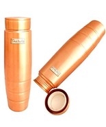 Prisha India Craft Copper Bottle with Grip New Stylish Design, Capacity ... - £66.29 GBP
