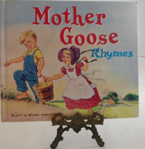 Vintage HardCover Mid Century Book Mother Goose Rhimes Platt &amp; Munk Publisher - £13.44 GBP