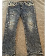 Rock Revival “Verdugo” Mens Acid Wash Mens Straight Jeans Distressed 40x32 - €81,09 EUR