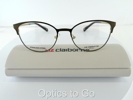 LIZ CLAIBORNE L 445 (4IN) MATT BROWN 50-17-135 PETITE Stainless Eyeglass... - £29.81 GBP