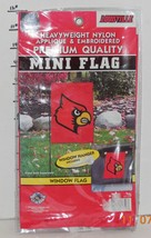 Louisville Cardinals Mini Flag 15&quot; X 10.5&quot; Applique &amp; Embroidered New - £11.42 GBP