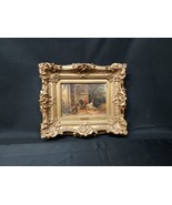 RARE 19th c. Painting G. ANGELVY b. 1800-1900 Poultry Chicken Rooster Fa... - $15,774.41 MXN