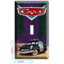 Disney Cars 3 Sheriff Police Single Light Switch Cover Boys Room Wall Art Decor - £8.64 GBP