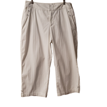 Coldwater Creek Ankle Pants  Women&#39;s Size 14 White Pockets Relaxed Fit H... - $279.00 MXN