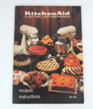 Vintage 1970s KitchenAid Electric Housewares Recipes &amp; Instructions Book... - $7.75