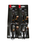 2 Pack Kitchen Discovery All Purpose Handy Tooth Tongs Stainless Steel 8in - $30.15 CAD