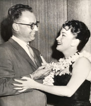 1958 Hawaii Gov William F Quinn Presents Lei to Dorothy Lamour Press Pho... - $30.65