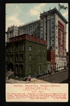 1912 - HOTEL MARTHA WASHINGTON New York City NY - Posted stamp message  - $4.90