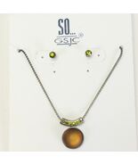 SO GSJC Necklace &amp; Pierced Earrings Set NEW - $272.44 MXN