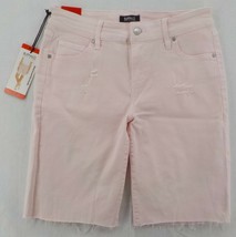 Buffalo David Bitton Womens Distressed Bermuda Shorts SZ 8/29 Pink Jeans... - £9.56 GBP
