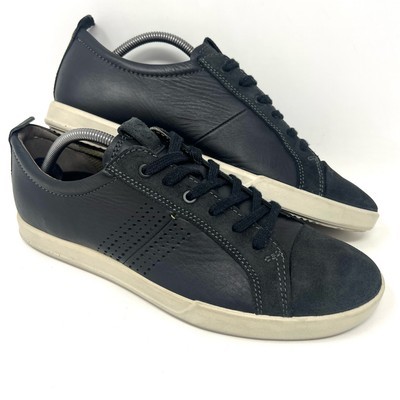 Ecco Men’s Collin 2.0 Trend Fashion Sneaker Sz 10 Black Leather Danish D... - $29.65