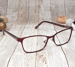 Design Optics by Foster Grant Dark Red Metal Reading Glasses SR0819 0404... - $7.89
