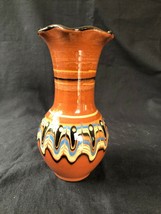 Antico Art Nouveau Olandese Ceramica Smaltato Vaso - £65.61 GBP