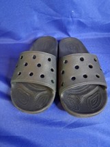 Crocs Iconic Comfort Slide Sandals Black Mens Size 8 Womens Size 10 - £18.36 GBP