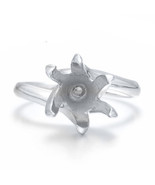 Sterling Silver 10mm Round Cut Semi Mount Ring Setting Free Shipping - £129.56 GBP