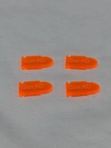Lot Of (4) Orange Litko Premium Printed Gun KO Tokens - $17.81