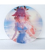 Yae Miko Round Premium Waifu Card Anime Girl Wall Art Oversized Board 6in - €19,67 EUR