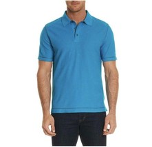 Robert Graham Messenger Pique Polo Top in Turquoise ( XLT ) - £101.08 GBP