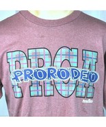 Pro Rodeo PRCA Professional Cowboys Association Vtg Plaid L T-Shirt Larg... - £27.86 GBP
