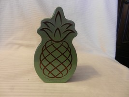 Honolulu Cookie Company Decorative Metal Pineapple Shaped Tin, Empty - $25.00