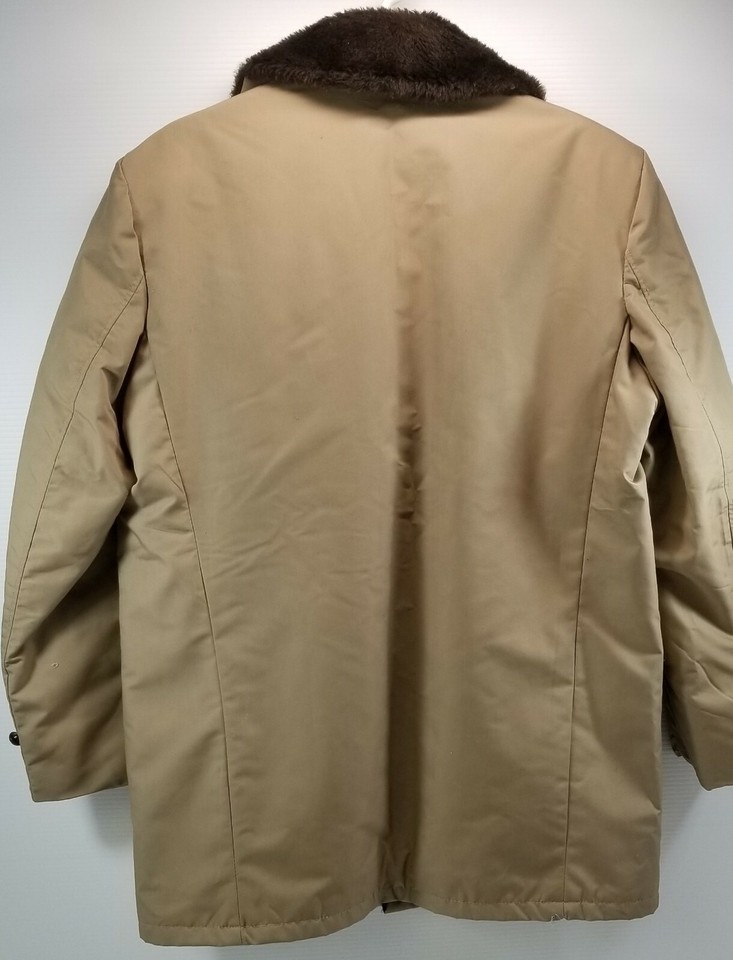 Vintage Fashion Tailored by Ramsgate Men's Tan Beige Coat Size 44 Item image 7
