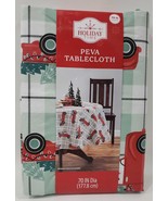 Holiday Time 70&quot; Round PEVA Tablecloth - $291.39 MXN