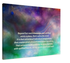 Imagination by John - 28 x 40&quot; Quality Stretched Canvas Wisdom Art Print - £95.62 GBP