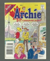 ARCHIE SERIES COMICS  ARCHIE ALL CANADIAN DIGEST #1  EX+++  AUGUST 1996 - £19.69 GBP