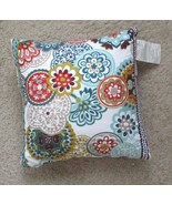Decorative Throw Pillow With Multicolor Floral Mandala Print  16&quot; X 16&quot; - $18.86 CAD