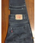 LEVI&#39;S 511 RED TAB SKINNY LEG MEN&#39;S TEEN&#39;S (18REG) W29 L29 MID RISE BLAC... - $22.86