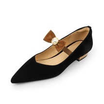 Slip On Woman Flat Shoe Pointed Toe Women Bowtie Flats For Daily French Style Ma - £96.52 GBP