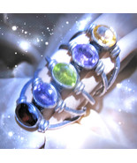 HAUNTED 7 FLAME SPIRES ULTIMATE CHAKRA RING IGHEST LIGHT SCHOLARS WORK M... - €381,64 EUR