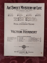 RARE Sheet Music Ah! Sweet Mystery Of Life Naughty Marietta Victor Herbert 1910 - £12.90 GBP
