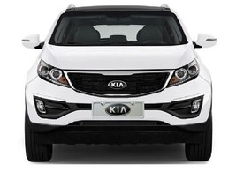KIA  Mini Brushed Stainless Steel License Plate &amp; Frame  4&quot; x 12 &quot; - £27.65 GBP