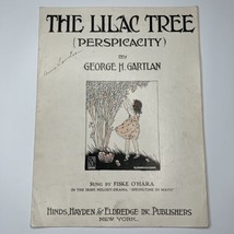 The Lilac Tree Perspicacity Vtg sheet music George Gartlan Fiske O&#39;Hara ... - £6.92 GBP